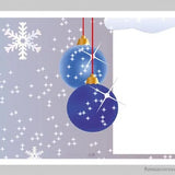 Blue Christmas balls