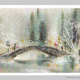 Le pont sous la neige