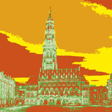 Arras pop art, orange and green version