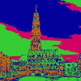 Arras pop art, version verte