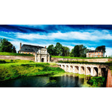 The entrance to the citadel of Arras with its moat