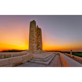 Canadian Vimy Memorial at sunset