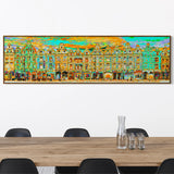 Panoramic view of the squares of Arras, yellow psyche version (3)