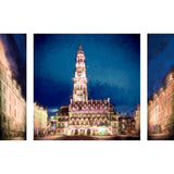 Triptyque du beffroi d'Arras, façon impressionniste