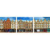 Triptych of Arras, houses of the squares, cartoon version