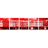 Facades of Place des Héros, liquid red version