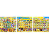 Triptych Arras, houses of the squares, yellow psyche