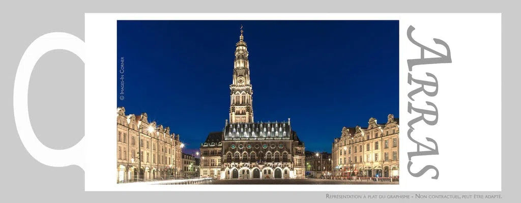 Arras, le beffroi de nuit-Imagesdartistes