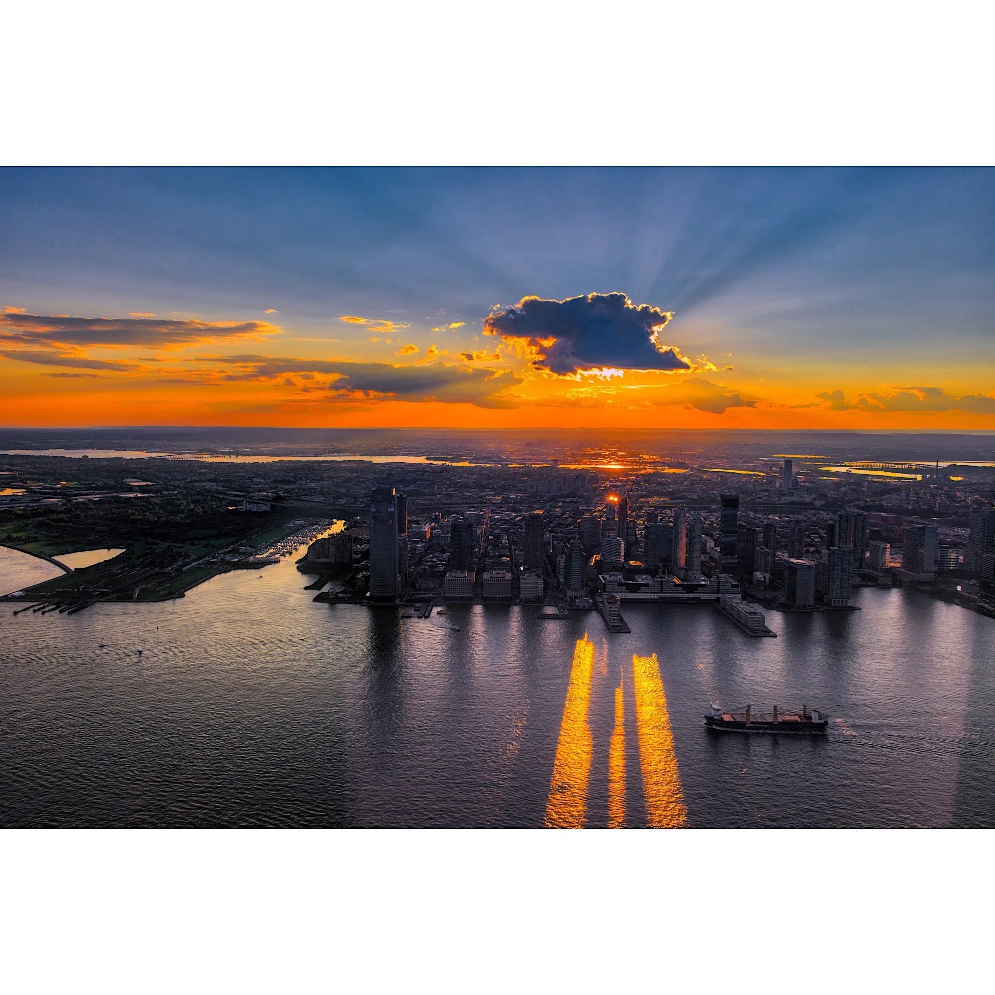 From New York to New Jersey, at dawn-Imagesdartistes