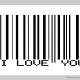 I Love you barcode-Imagesdartistes