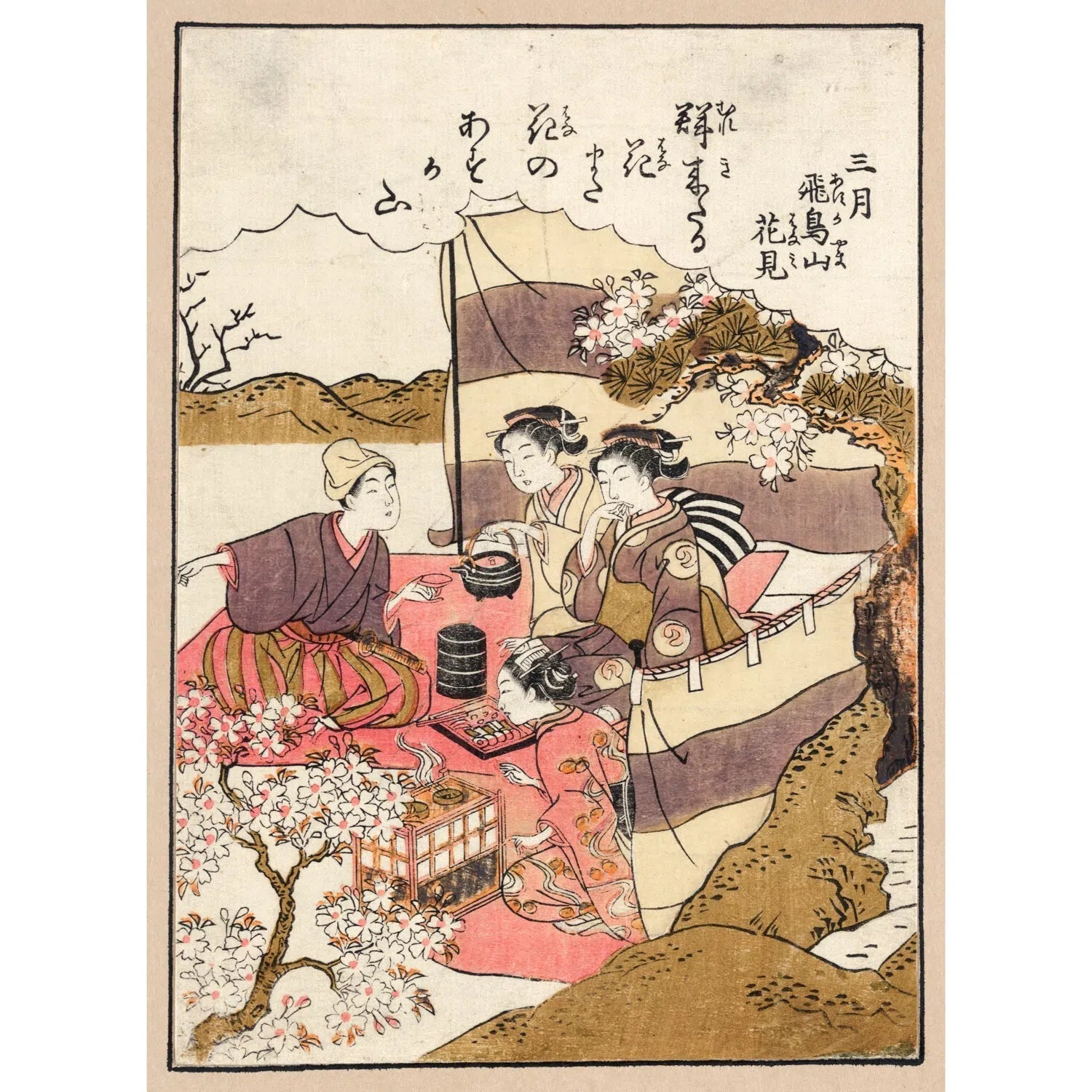 Japan Artwork - le thé au jardin-Imagesdartistes