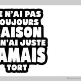 Je n'ai pas toujours raison...-Imagesdartistes