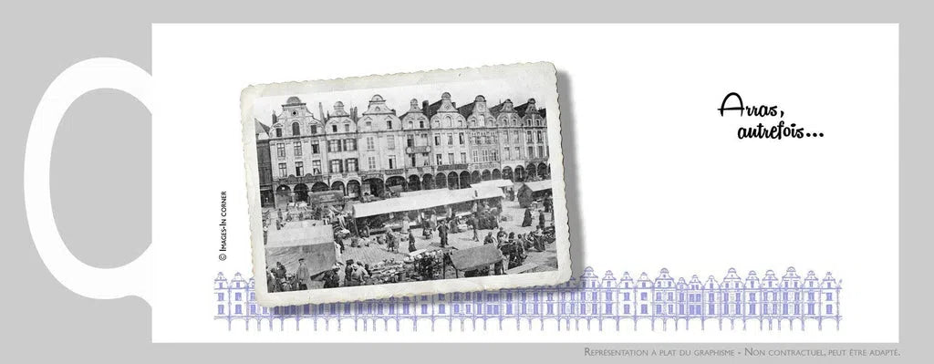 Arras autrefois: jour de marché place des Héros-Imagesdartistes