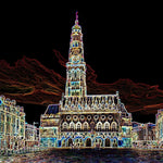 Le beffroi d'Arras version colorlight-Imagesdartistes