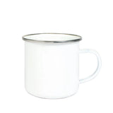 Mug métal émaillé blanc standard-Imagesdartistes