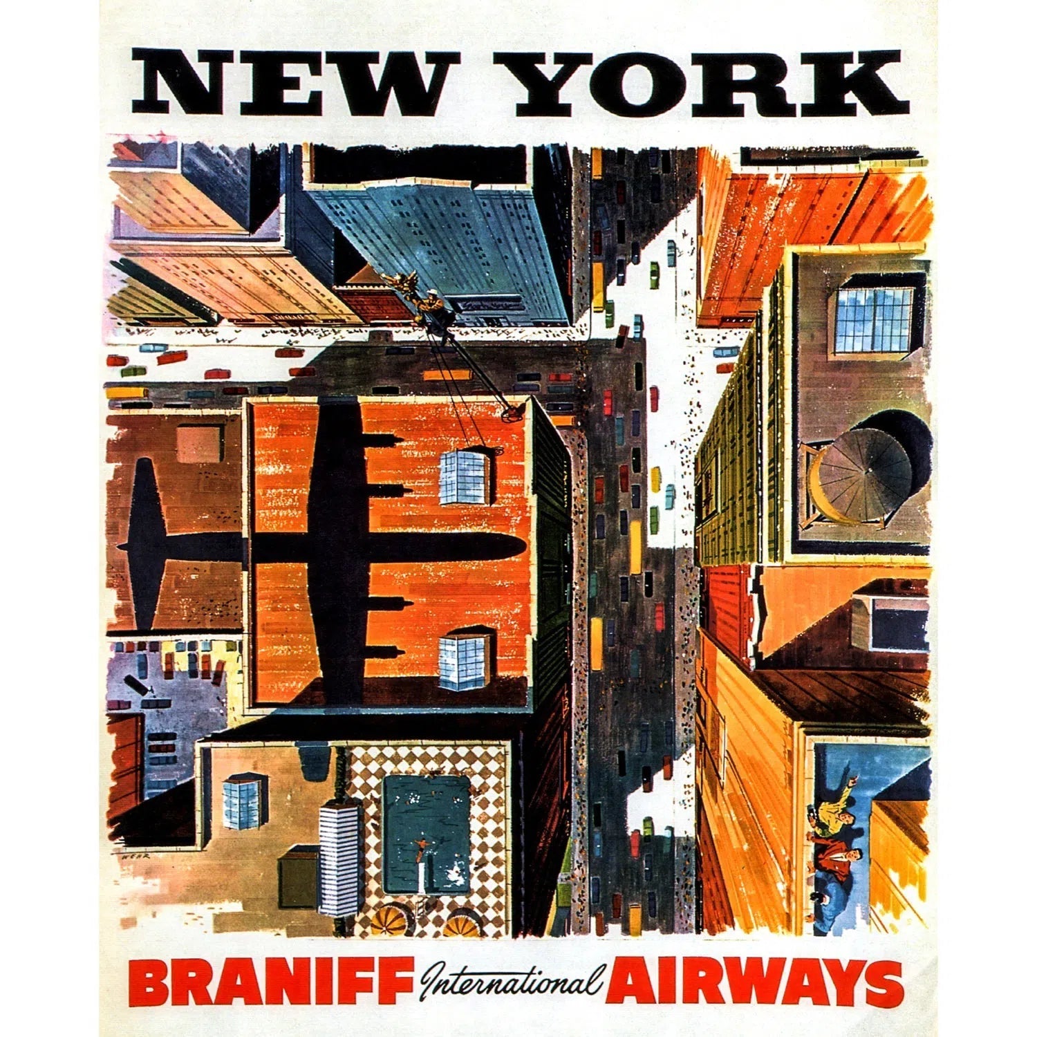 New York - Braniff Airways-Imagesdartistes