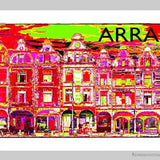 Arras, les façades en version psyché rouge-Imagesdartistes