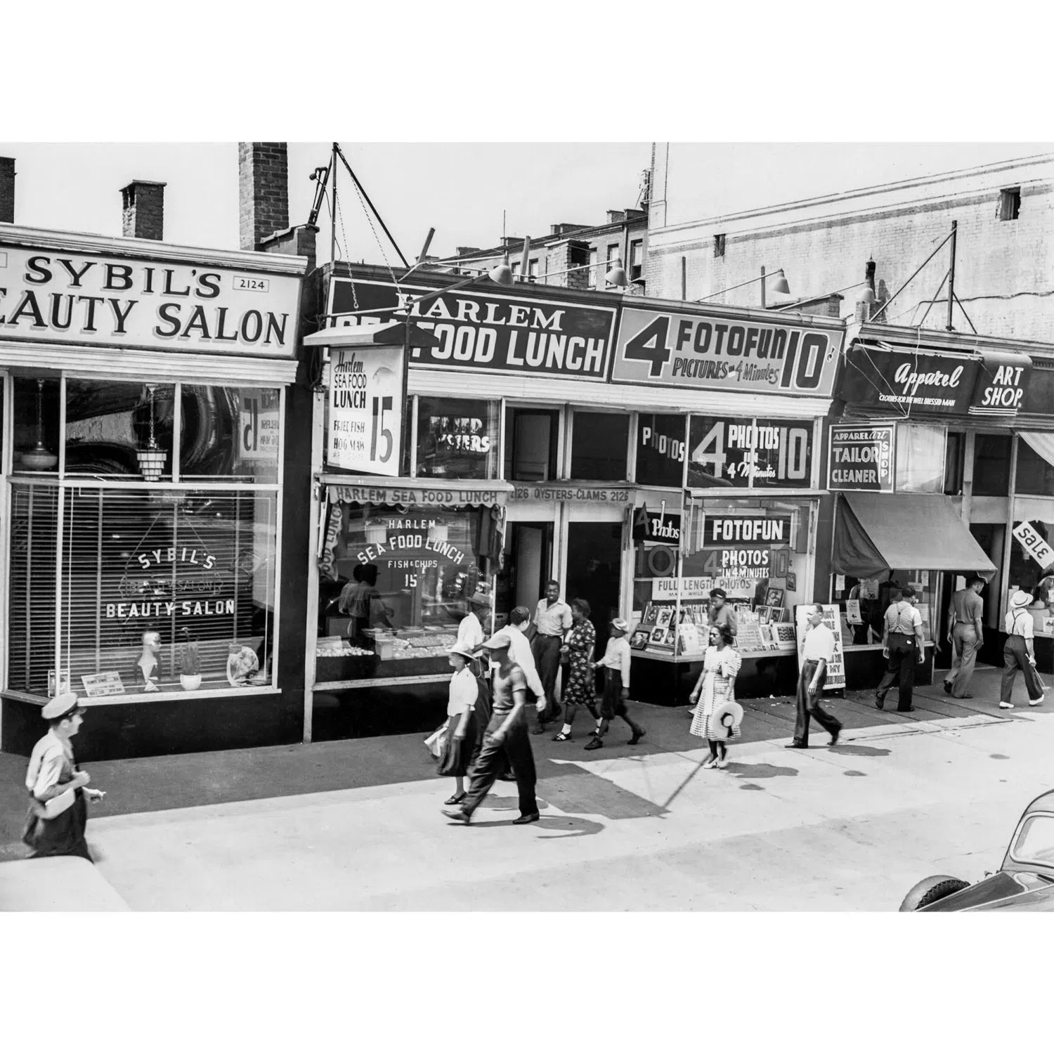 Une rue de Harlem en 1939-Imagesdartistes
